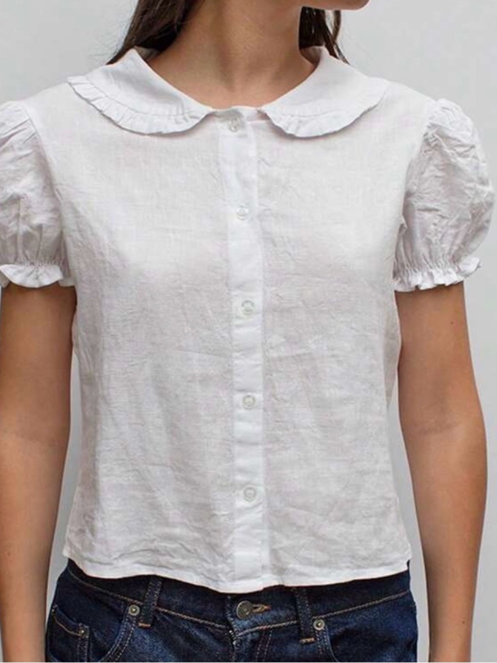Ruffle Button-Down - Picture 1 of 6